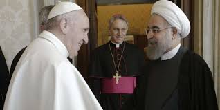 Rohani incontra papa Francesco e imprenditori italiani